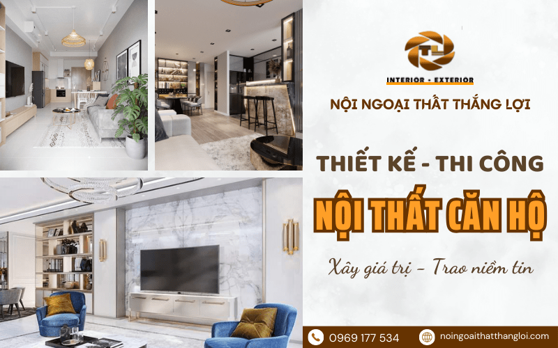 thiết kế thi công nội thất căn hộ