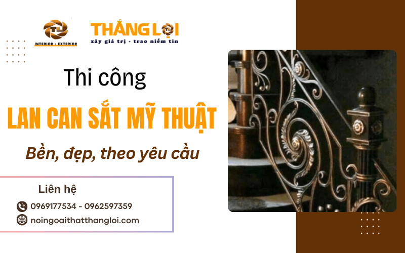 lan can sắt mỹ thuật