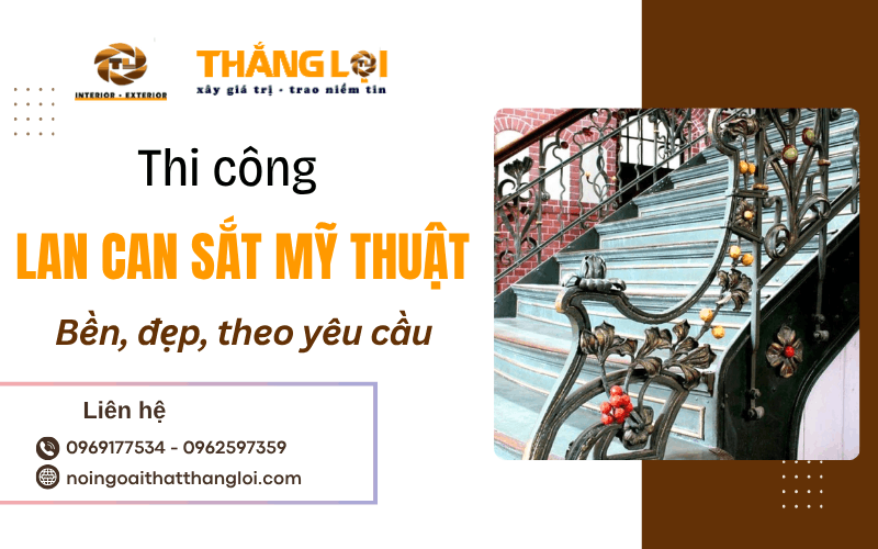 lan can sắt mỹ thuật